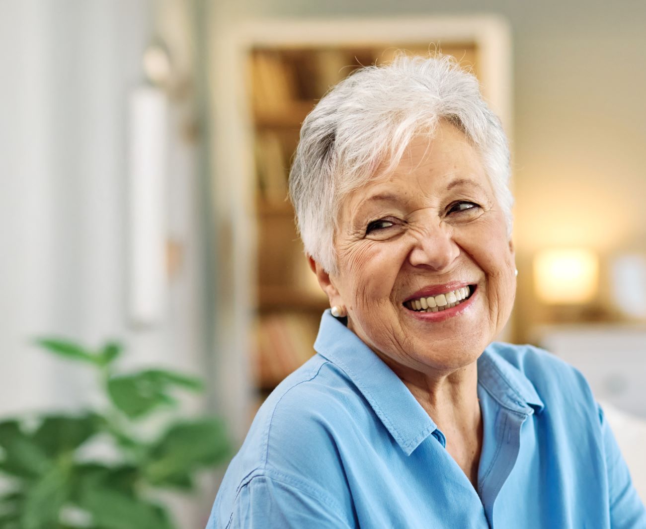 Portrait of a senior woman smiling